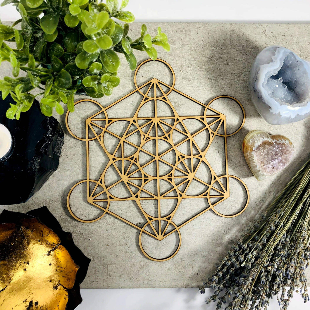 Wooden Crystal Grid-Metatron’s Cube