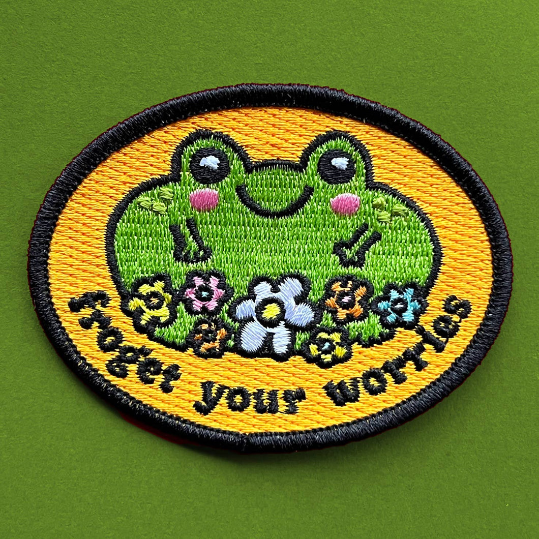 Patch - Froget Your Worries Frog