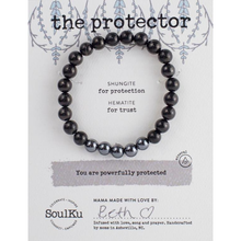 Load image into Gallery viewer, Shungite Men&#39;s Protector Bracelet
