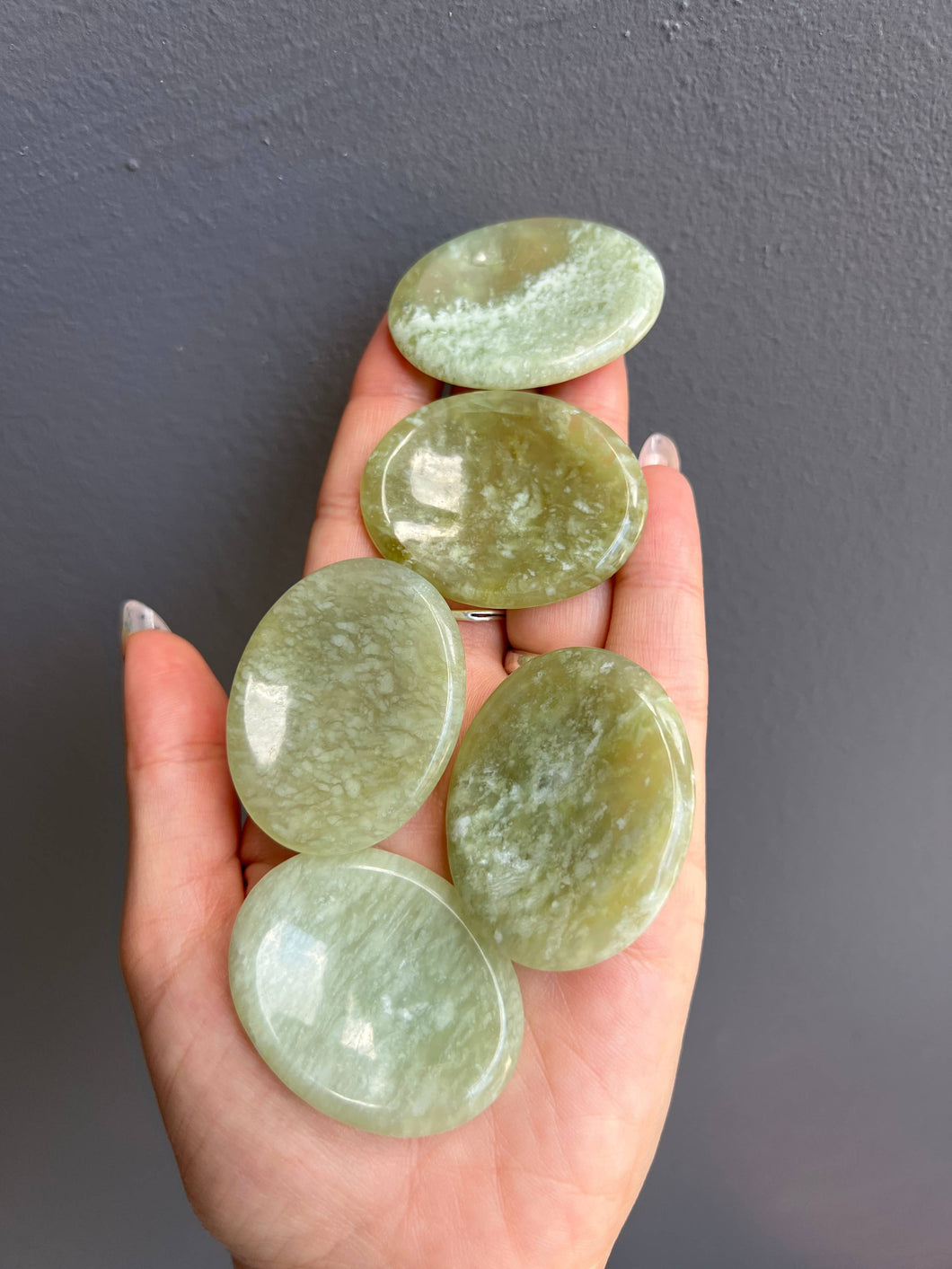 Burma Jade Crystal Worry Stone