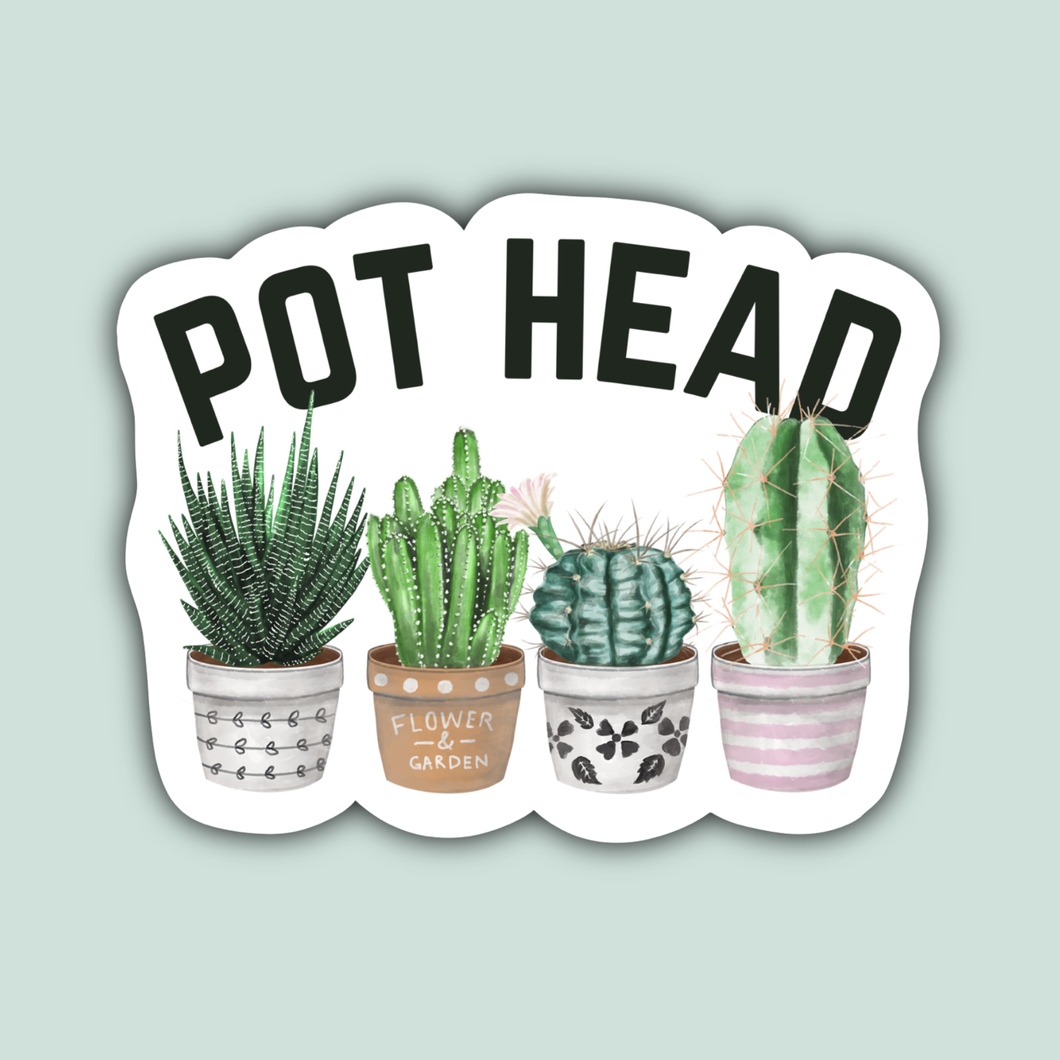 Pot Head Sticker