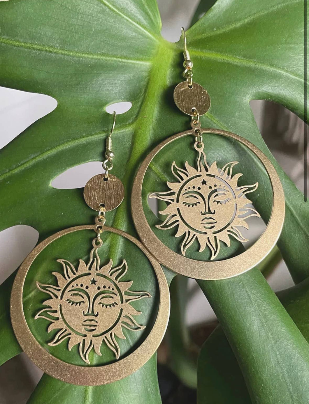 “Summer Solstice” Sun Earrings