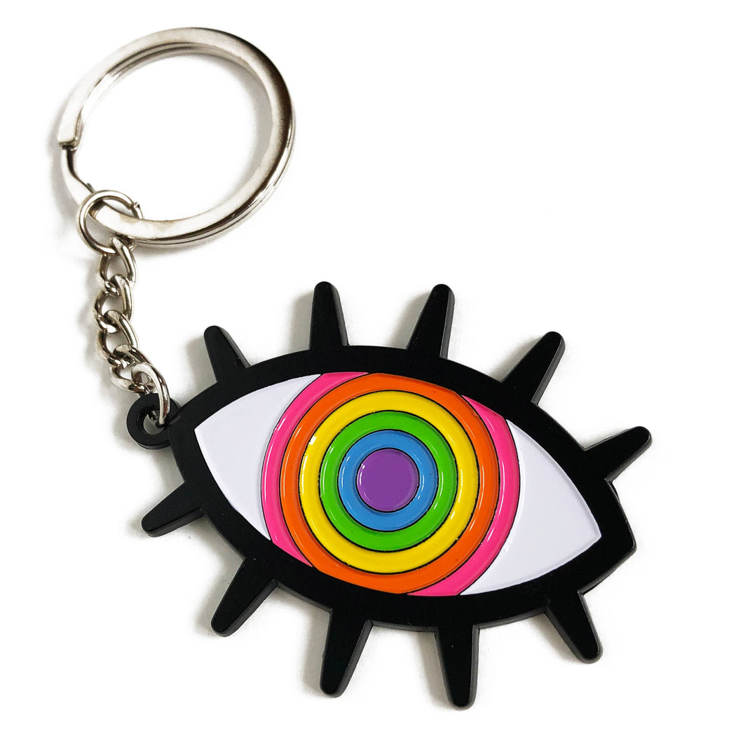Rainbow Eye Keychain