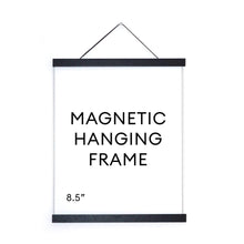 Load image into Gallery viewer, Magnetic Wood Hanging Poster Frame-Black
