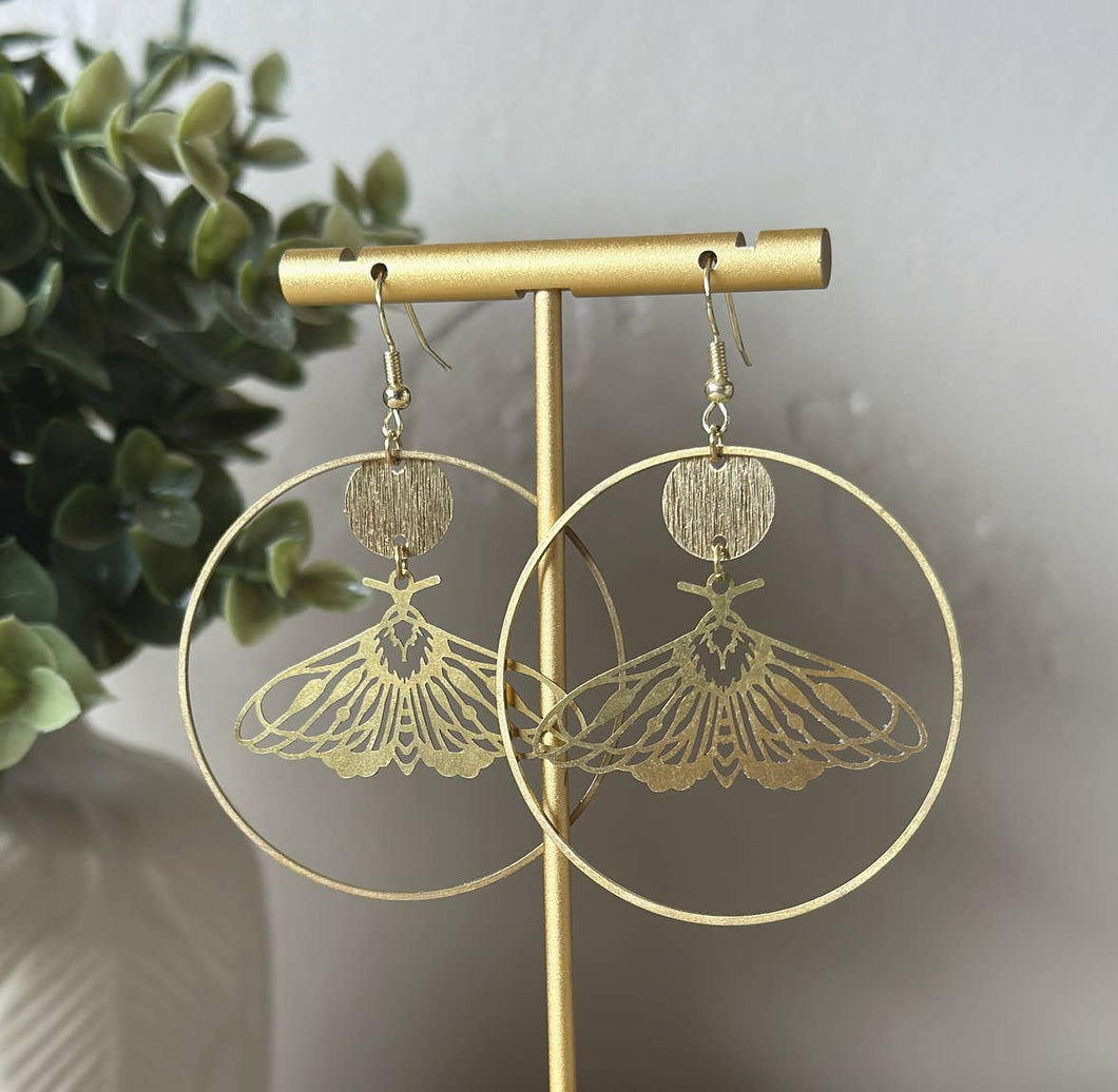 “Hello Clarice” Moth Earrings