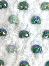 Load image into Gallery viewer, Green Aventurine Angel Aura Mini Skulls
