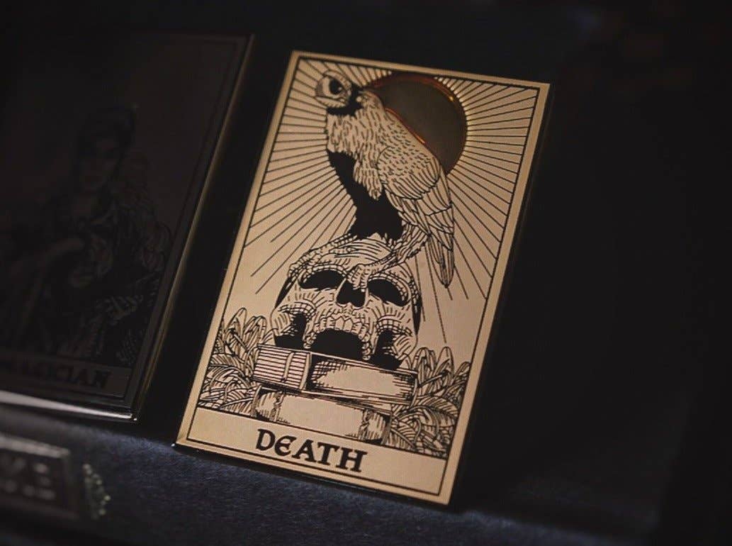Death Tarot Pin: Gold