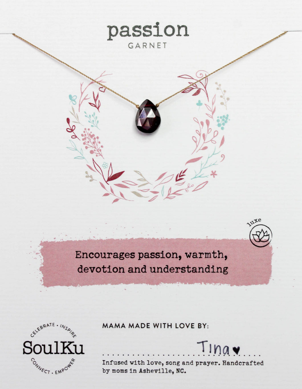 Garnet Luxe Necklace - Passion