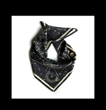 Load image into Gallery viewer, 100% Silk Scarf Signs of the Zodiac Astrology Bandana 17x17
