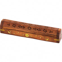 Load image into Gallery viewer, Wooden Incense Box Burner
