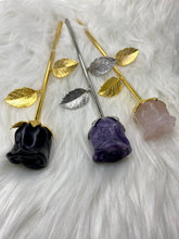 Load image into Gallery viewer, Crystal Roses with Metal Stems🌹
