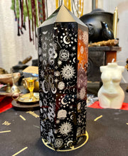 Load image into Gallery viewer, Silver Etched Obsidian Tower-Large
