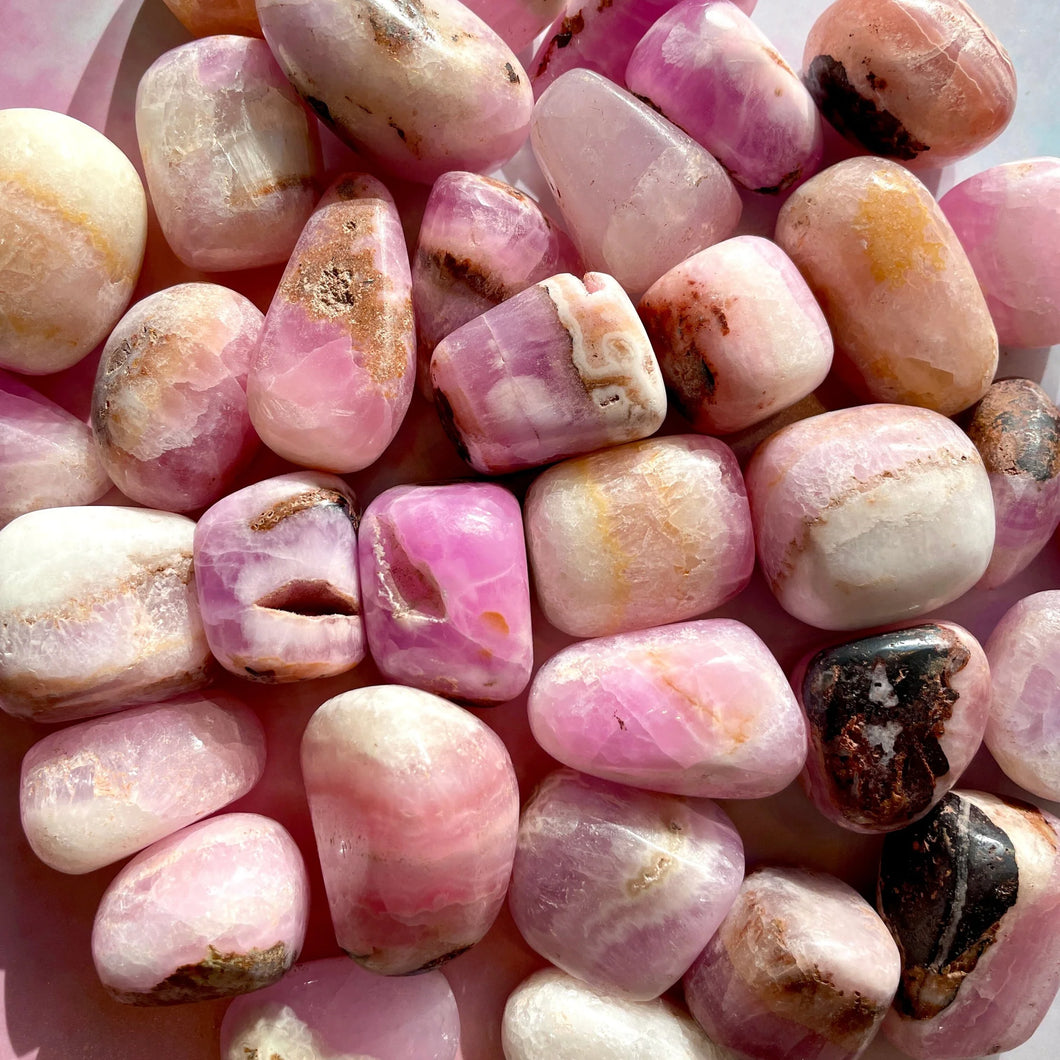 Pink Aragonite - Tumbles