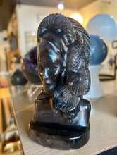 Load image into Gallery viewer, Medusa Bust - Silver sheen Obsidian
