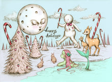 Load image into Gallery viewer, Wonderland Holiday Postcard - 4 x 6&quot; by Marybel Martin
