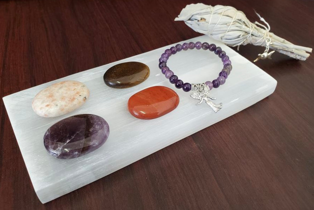 Selenite Crystal Charging Station