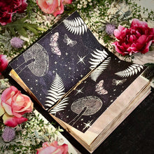 Load image into Gallery viewer, Burlap Book of Shadows - Mushroom/Moth
