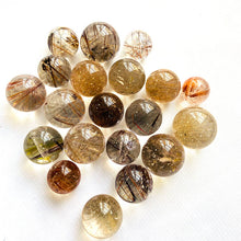 Load image into Gallery viewer, Rutilated Quartz Mini Spheres

