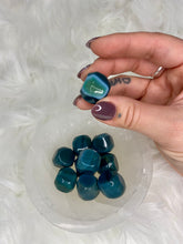 Load image into Gallery viewer, Teal Agate Cubes
