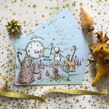 Load image into Gallery viewer, Wonderland Holiday Postcard - 4 x 6&quot; by Marybel Martin

