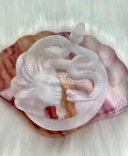 Load image into Gallery viewer, Medusa Carving - Selenite
