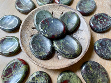 Load image into Gallery viewer, Worry Stone - Dragon blood Jasper
