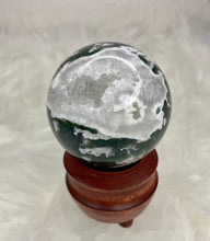Load image into Gallery viewer, Moss Agate - Druzy Sphere
