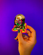 Load image into Gallery viewer, Sticker - Rainbow Skull Holographic
