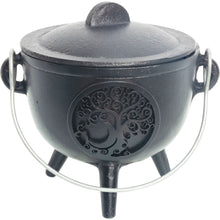 Load image into Gallery viewer, Cast Iron Cauldron with Lid
