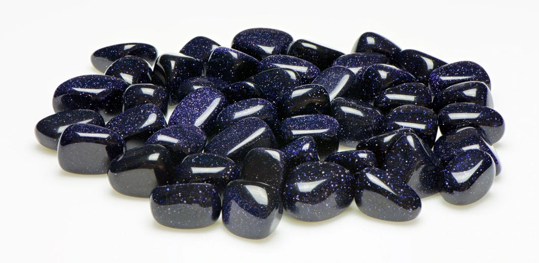 Blue Goldstone - Tumbled