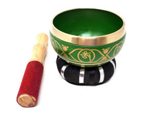 Load image into Gallery viewer, Singing Bowl- Green Tree of Life
