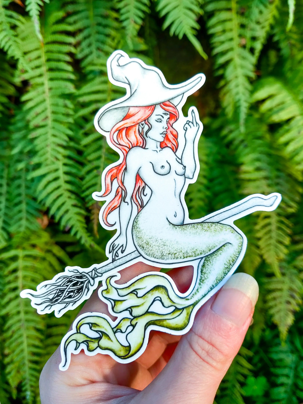 Mermaid Sand Witch Sticker
