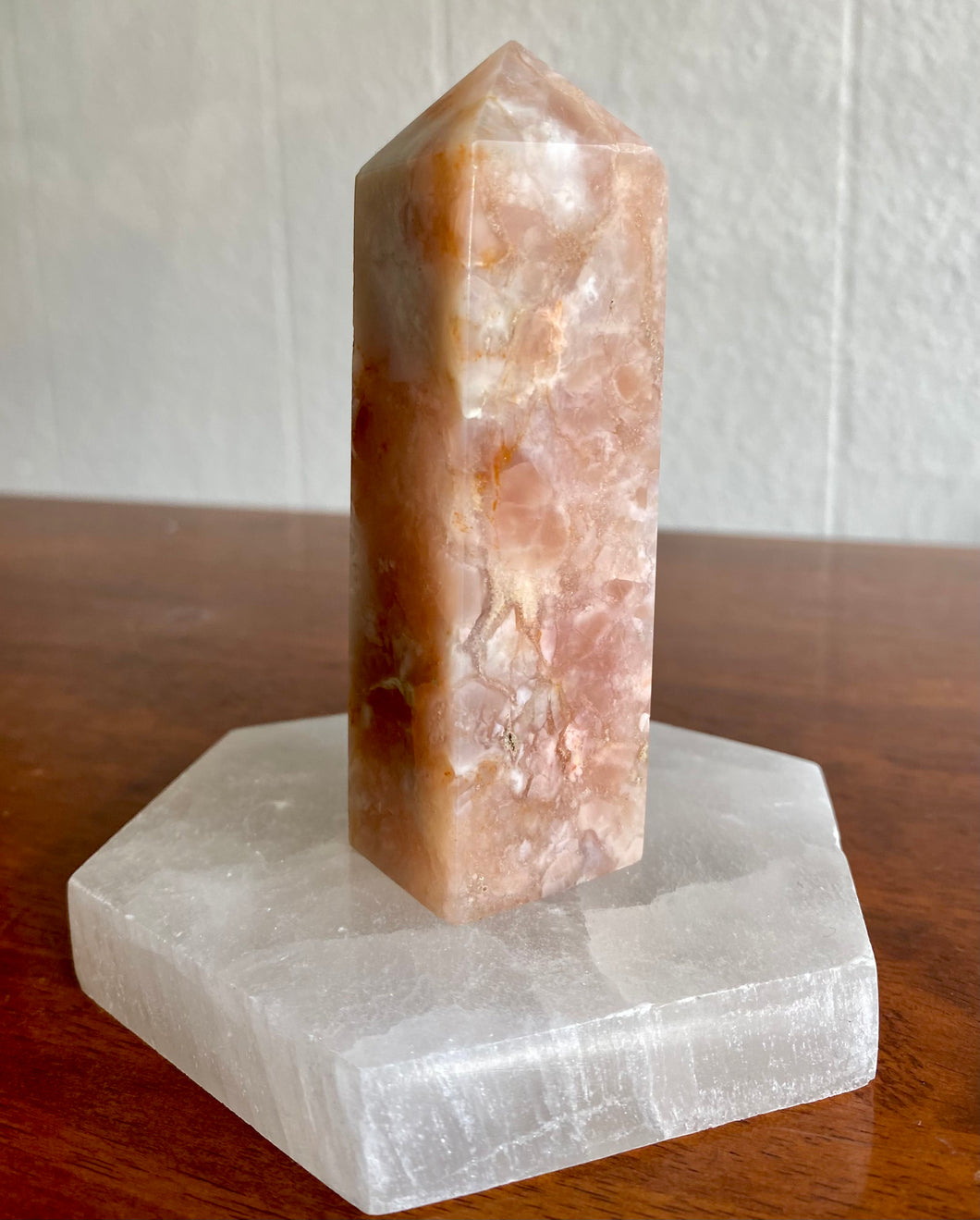 Pink Lace Agate Tower