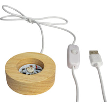 Load image into Gallery viewer, Wooden LED Light Stand w/ USB cord

