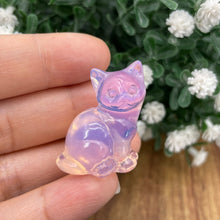 Load image into Gallery viewer, Crystal Carved Cats
