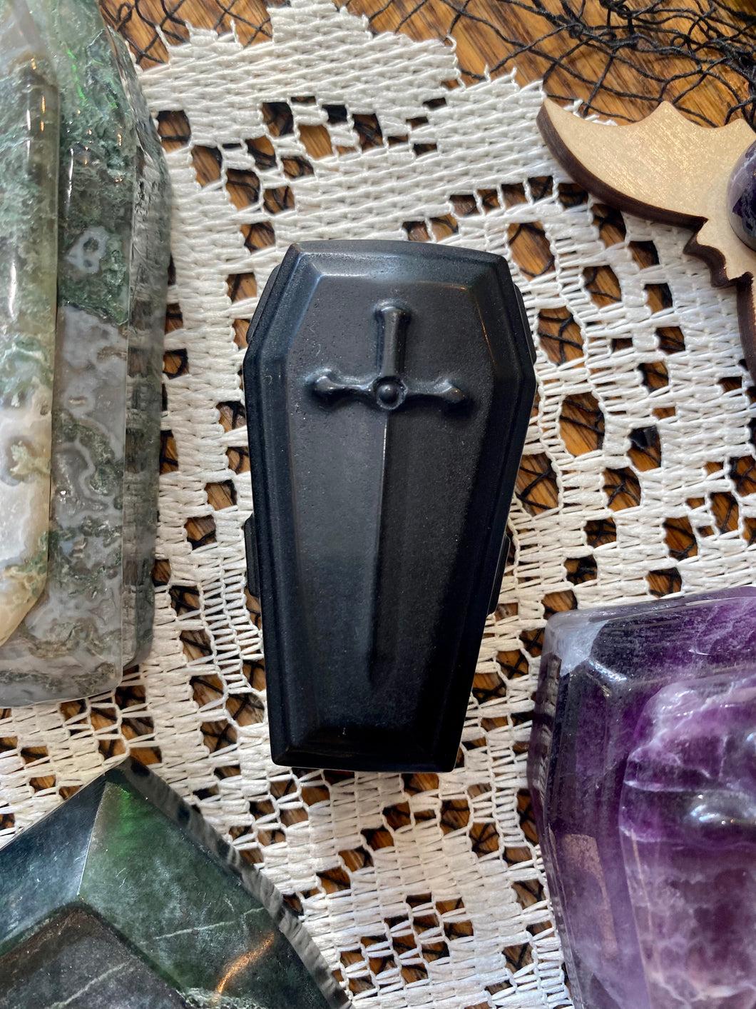 Crystal Carved Coffins ⚰️ Halloween