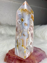 Load image into Gallery viewer, Pink Amethyst Flower Agate Tower
